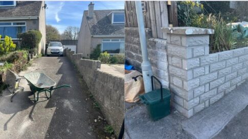 Driveway Wall In Llantwit Major
