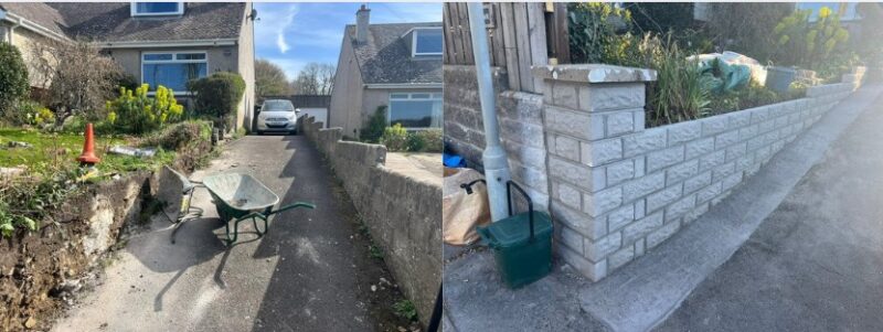 Driveway Wall In Llantwit Major